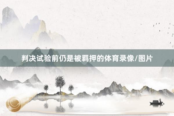 判决试验前仍是被羁押的体育录像/图片
