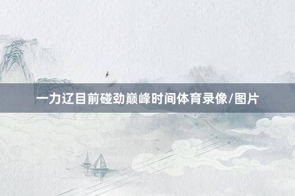 一力辽目前碰劲巅峰时间体育录像/图片