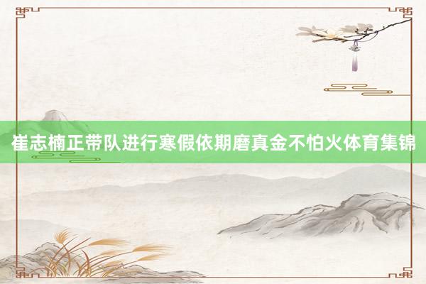 崔志楠正带队进行寒假依期磨真金不怕火体育集锦