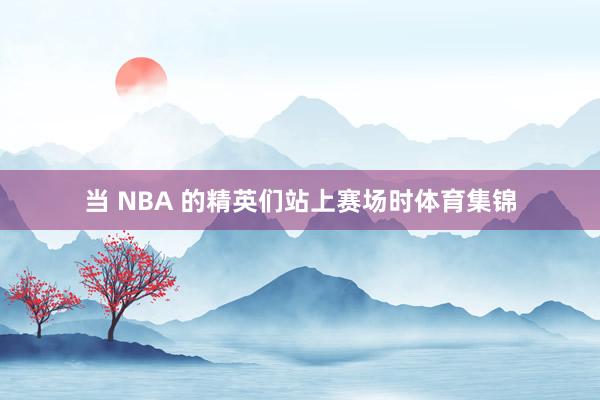 当 NBA 的精英们站上赛场时体育集锦