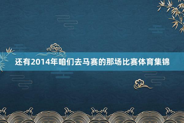 还有2014年咱们去马赛的那场比赛体育集锦