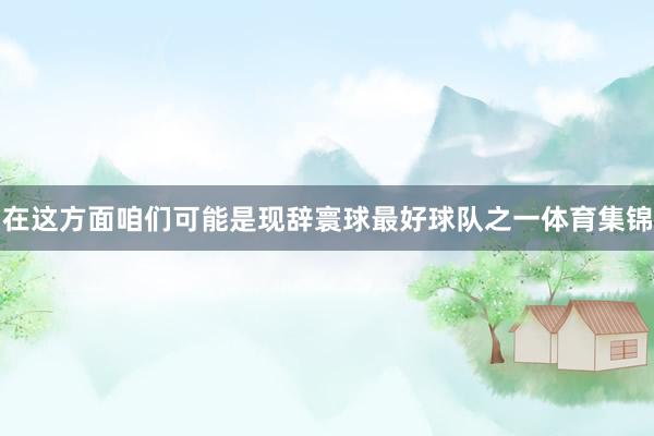 在这方面咱们可能是现辞寰球最好球队之一体育集锦