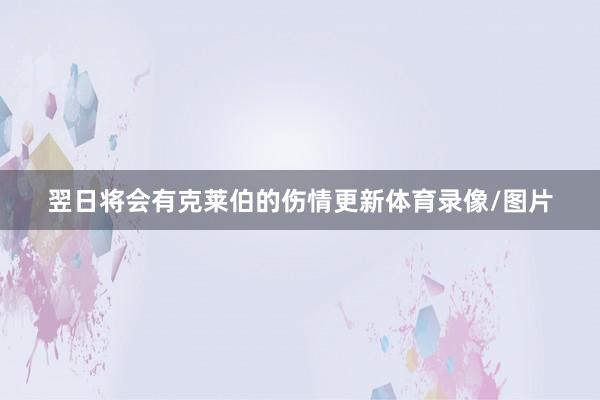 翌日将会有克莱伯的伤情更新体育录像/图片