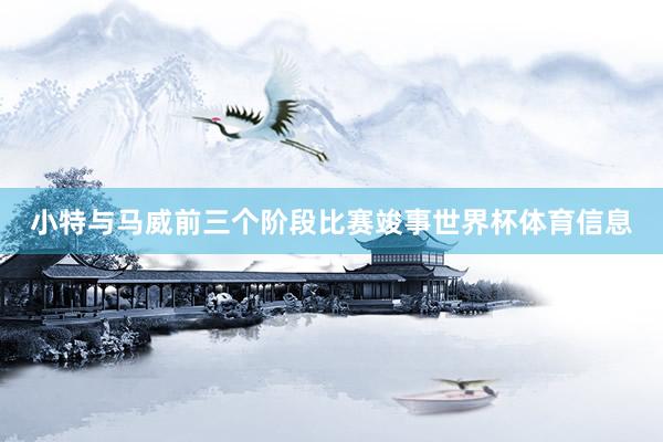 小特与马威前三个阶段比赛竣事世界杯体育信息