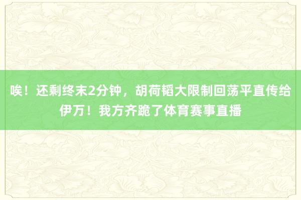 唉！还剩终末2分钟，胡荷韬大限制回荡平直传给伊万！我方齐跪了体育赛事直播