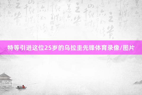 特等引进这位25岁的乌拉圭先锋体育录像/图片
