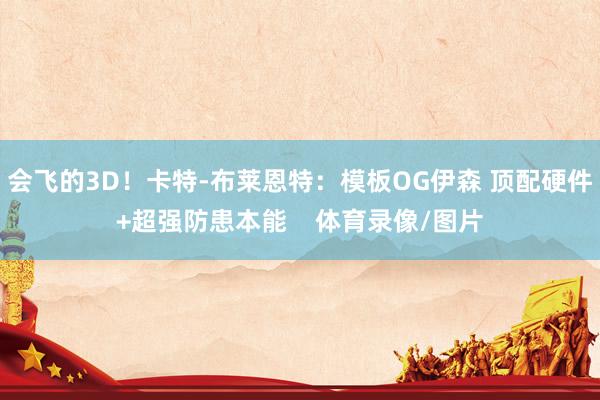 会飞的3D！卡特-布莱恩特：模板OG伊森 顶配硬件+超强防患本能    体育录像/图片
