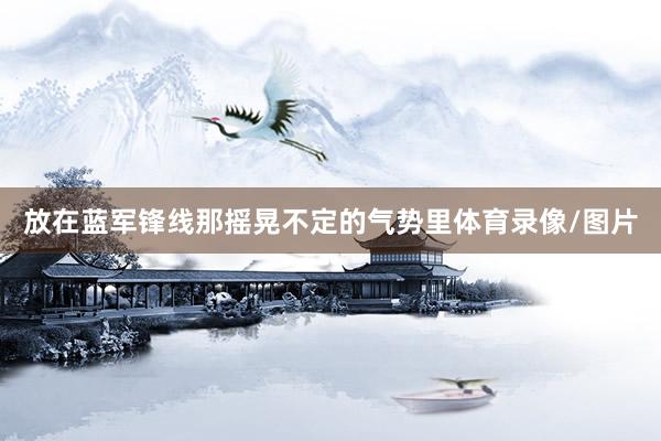 放在蓝军锋线那摇晃不定的气势里体育录像/图片
