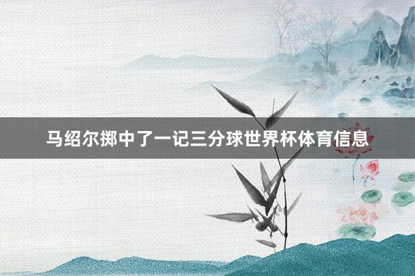 马绍尔掷中了一记三分球世界杯体育信息