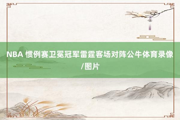 NBA 惯例赛卫冕冠军雷霆客场对阵公牛体育录像/图片