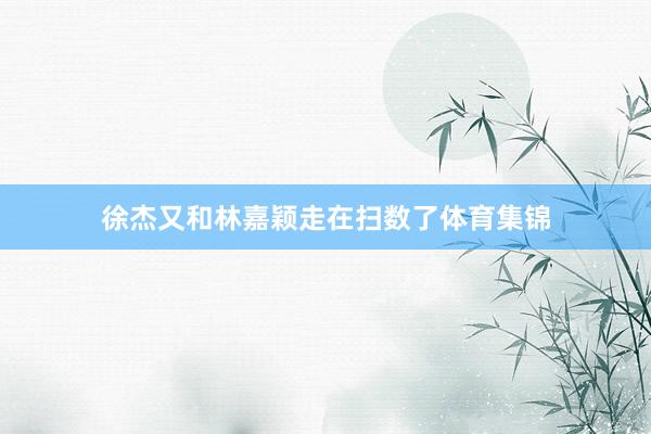 徐杰又和林嘉颖走在扫数了体育集锦