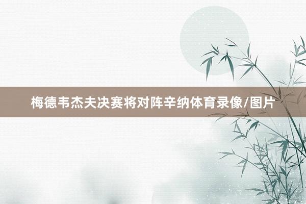 梅德韦杰夫决赛将对阵辛纳体育录像/图片