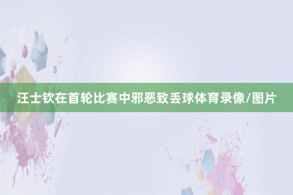 汪士钦在首轮比赛中邪恶致丢球体育录像/图片
