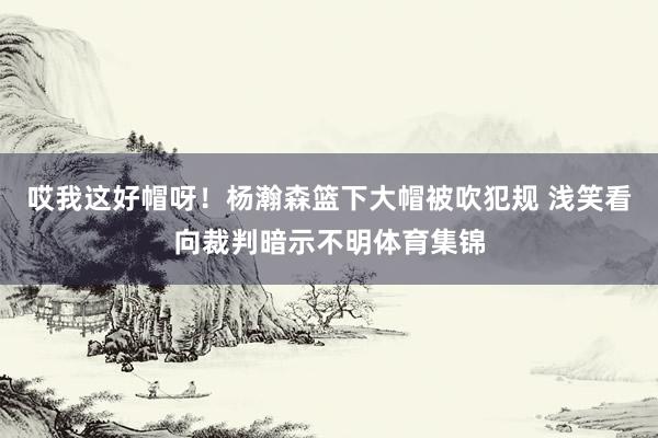 哎我这好帽呀！杨瀚森篮下大帽被吹犯规 浅笑看向裁判暗示不明体育集锦