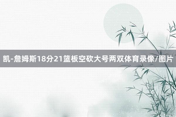 凯-詹姆斯18分21篮板空砍大号两双体育录像/图片