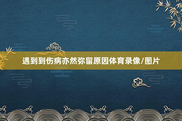 遇到到伤病亦然弥留原因体育录像/图片