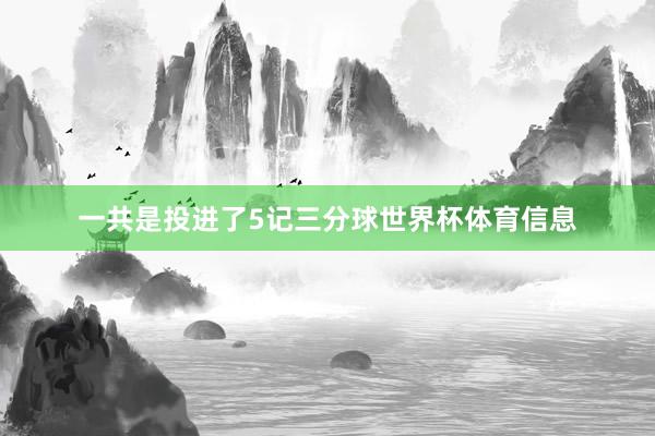 一共是投进了5记三分球世界杯体育信息